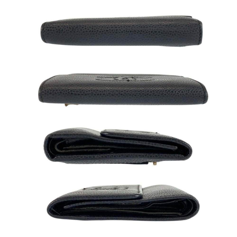 CHANEL Black Leather Logo Wallet - Picture 10 of 10